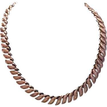 50s coro leaf necklace - Gem