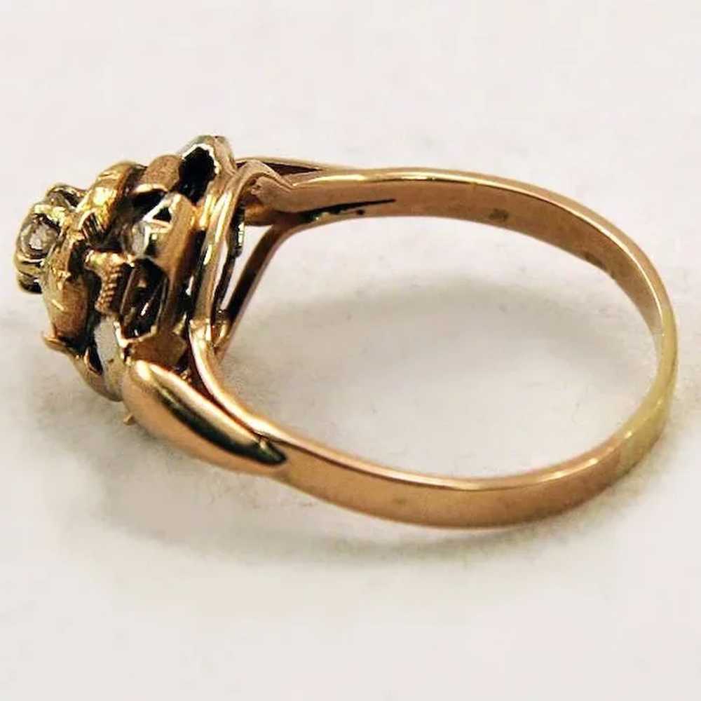 Big Bold 18K Gold and Diamond Ring Gorgeous! - image 6