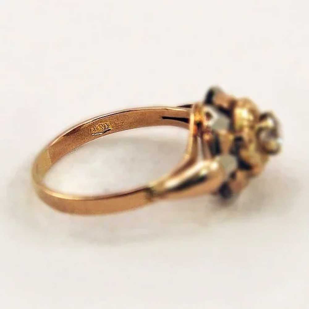 Big Bold 18K Gold and Diamond Ring Gorgeous! - image 7