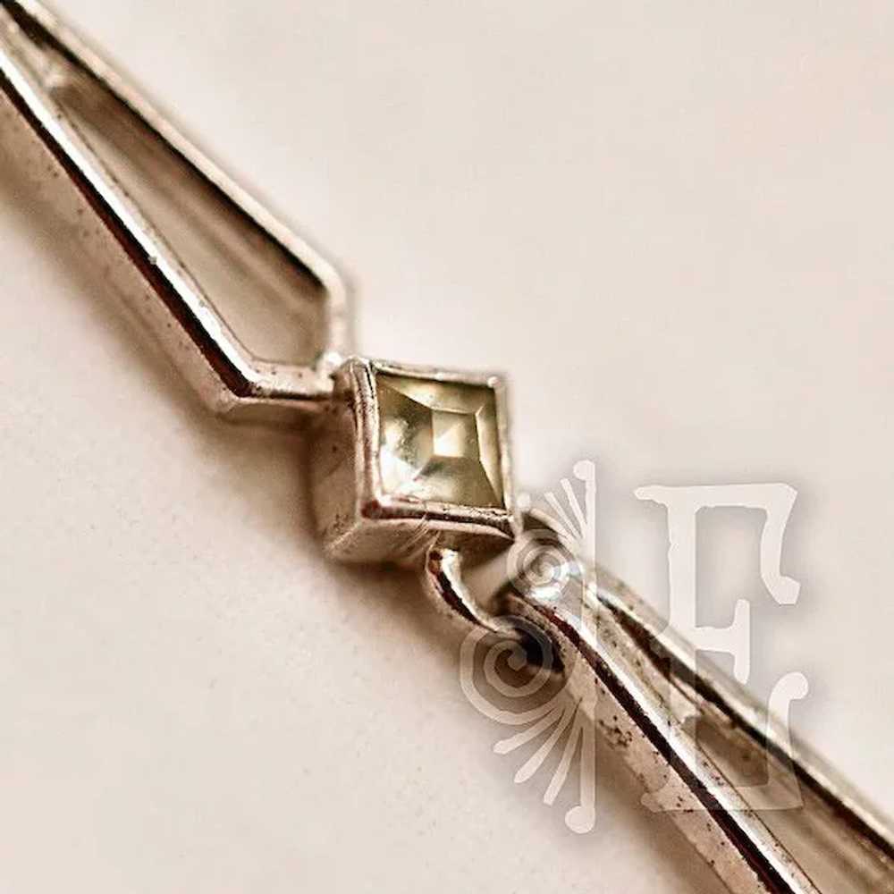 ca 1930's-40's Engel Bros Sterling Silver and Rhi… - image 5