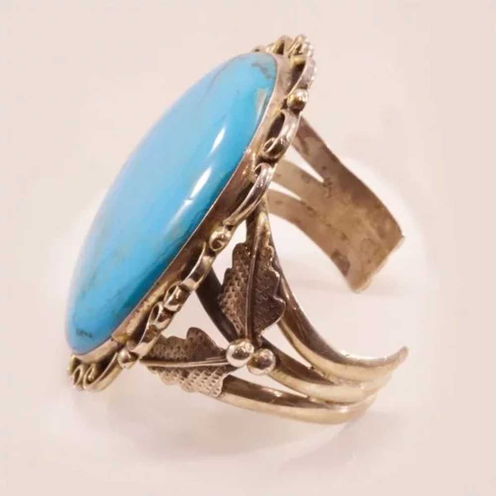 Incredible Vintage Jerry Roan Navajo Cuff - HUGE … - image 3