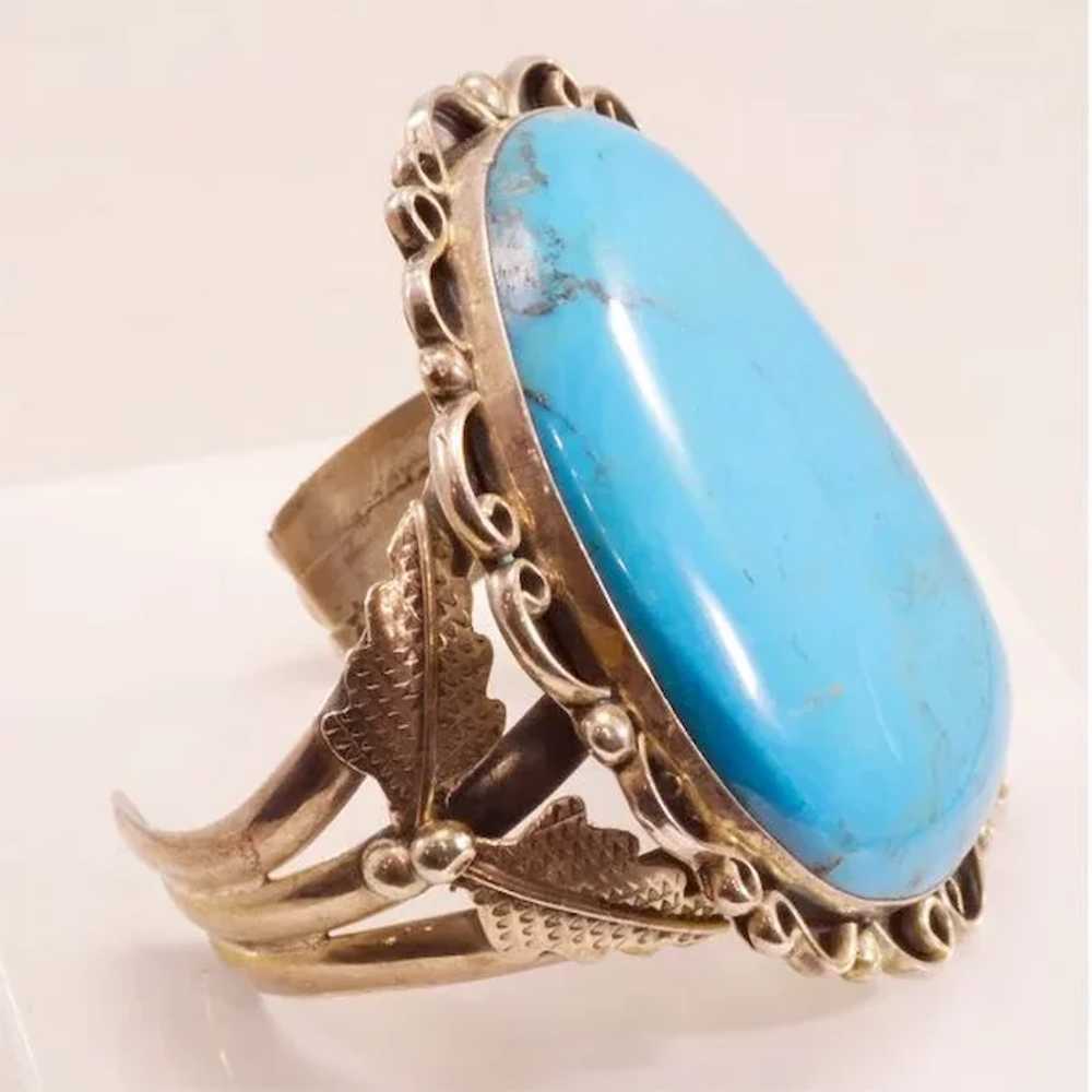 Incredible Vintage Jerry Roan Navajo Cuff - HUGE … - image 4