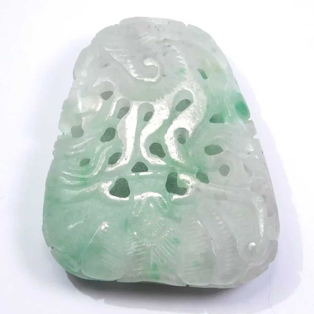 Incredible Jade Dragon Impossible Carved Amulet B… - image 9
