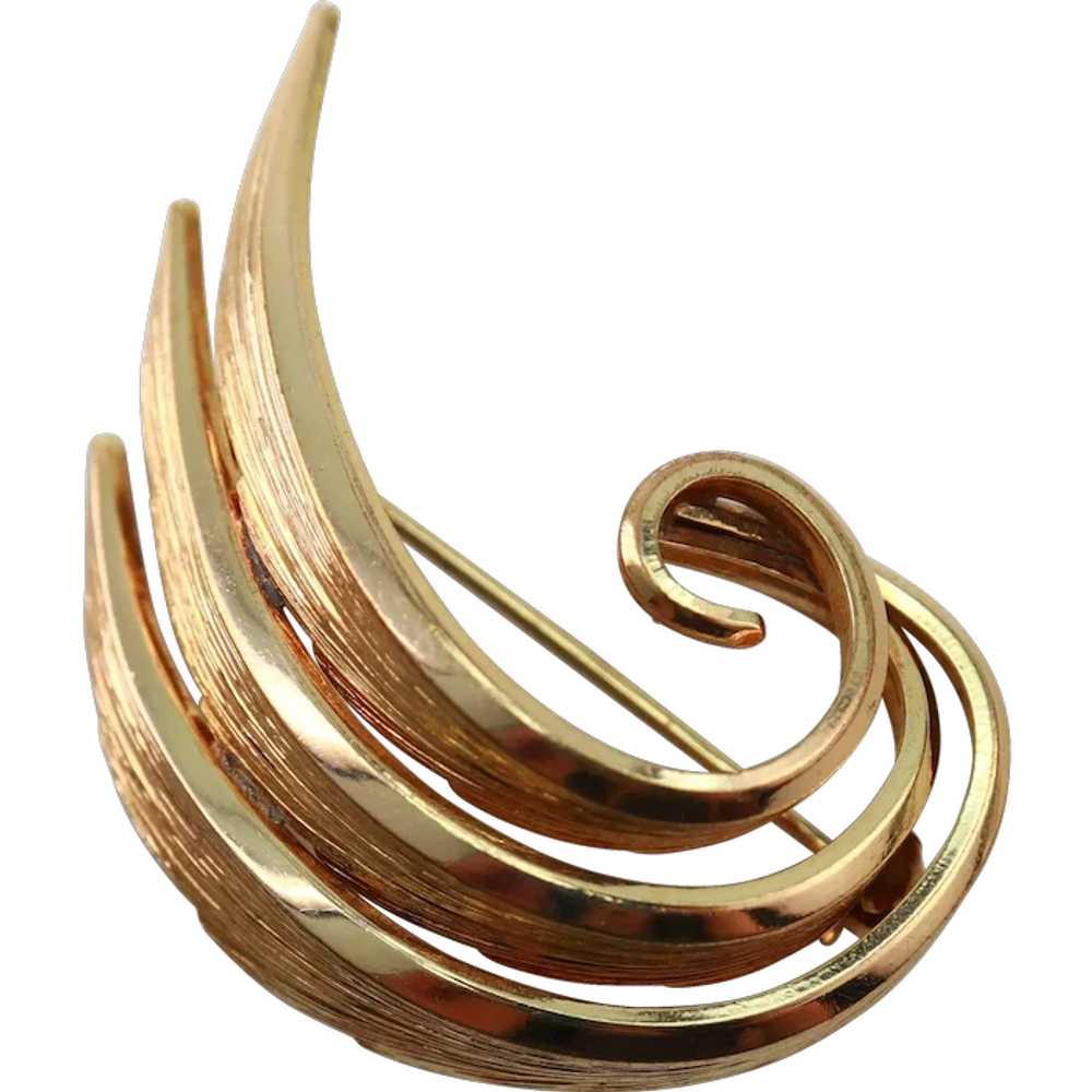 Germany Spiral Feather Swish RGP Retro Pin - image 1