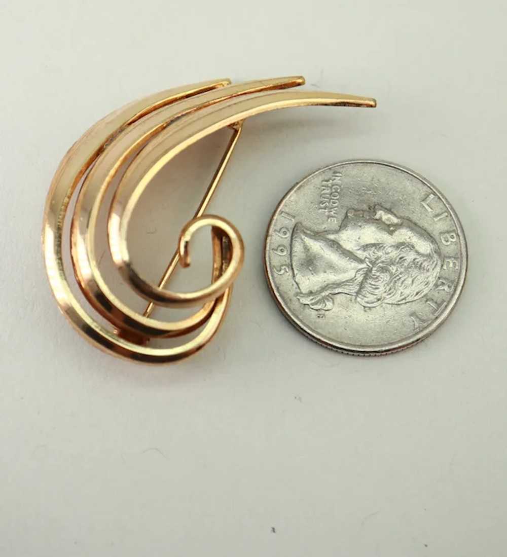 Germany Spiral Feather Swish RGP Retro Pin - image 3