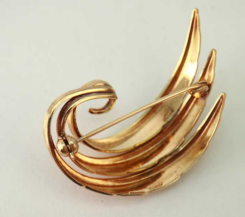 Germany Spiral Feather Swish RGP Retro Pin - image 4