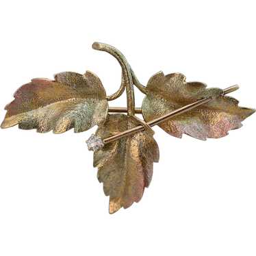 Hedges & Co Autumn Leaves Antique Diamond Multi T… - image 1