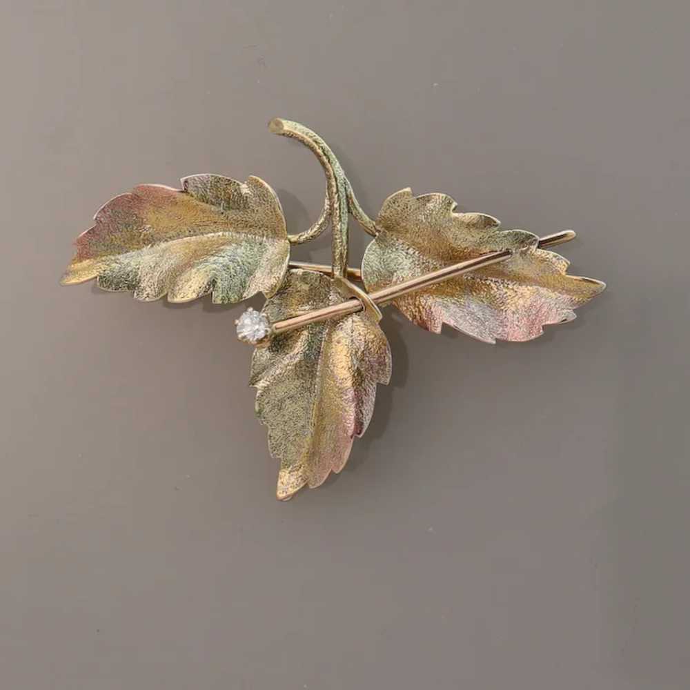 Hedges & Co Autumn Leaves Antique Diamond Multi T… - image 2
