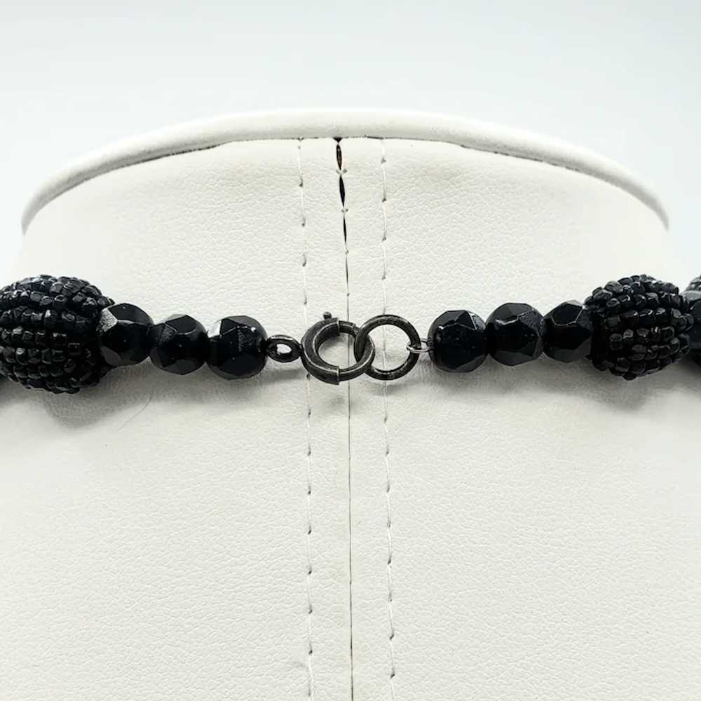 TANTALIZING Tassel Black Beaded Necklace - image 5