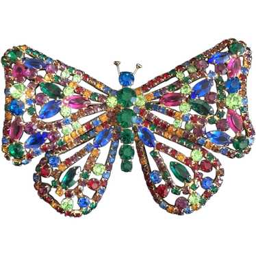 Major Multi-colored Butterfly Pin - image 1
