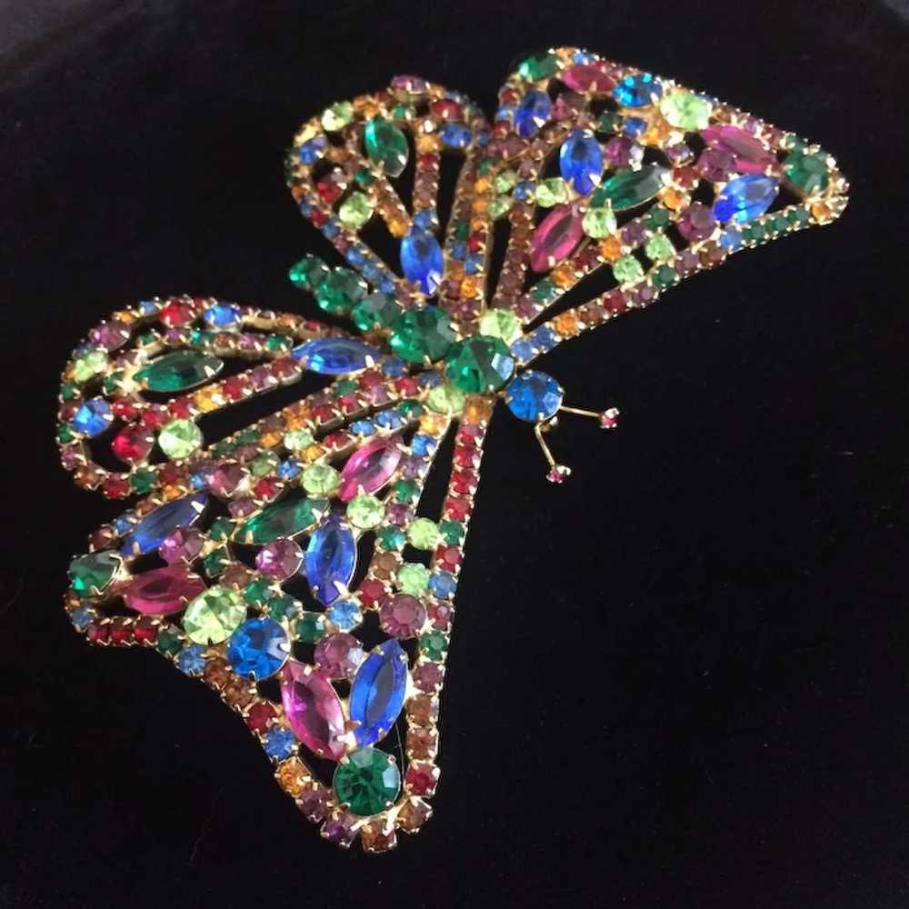 Major Multi-colored Butterfly Pin - image 2