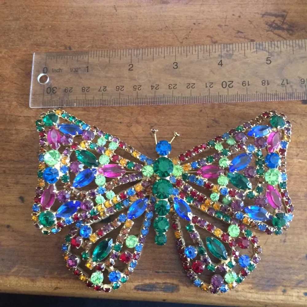 Major Multi-colored Butterfly Pin - image 4