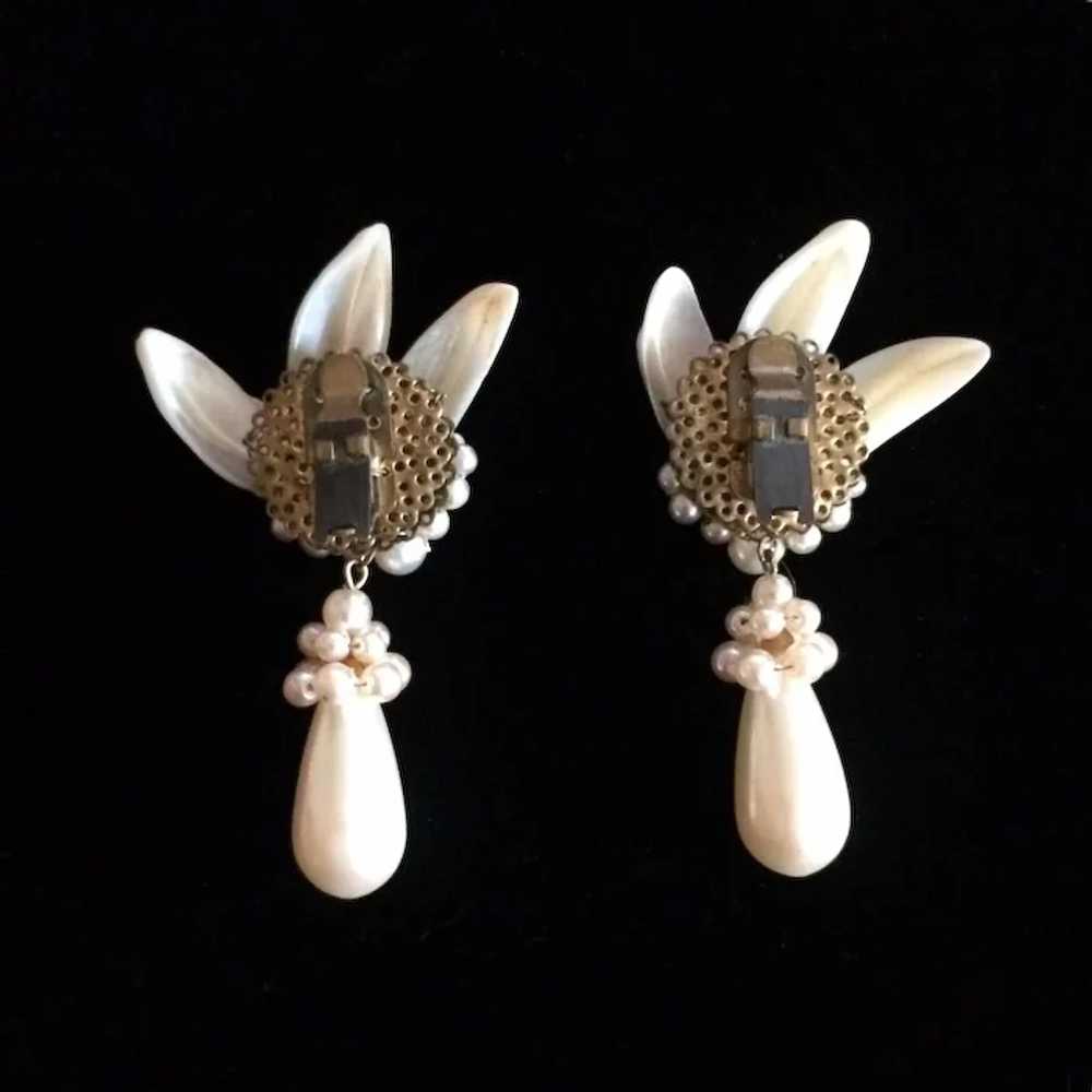 ROUSSELET Pearl Earrings - French Faux Pearl Earr… - image 3