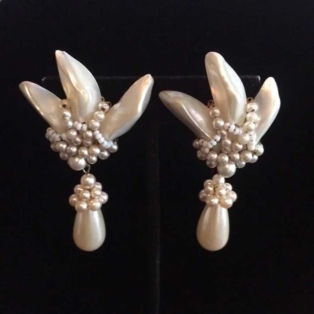 ROUSSELET Pearl Earrings - French Faux Pearl Earr… - image 4