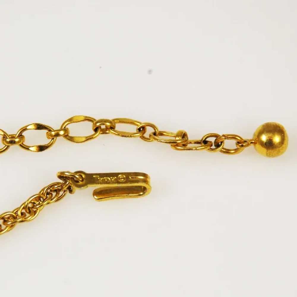 Trifari Gold Turtle Necklace Vintage - image 6