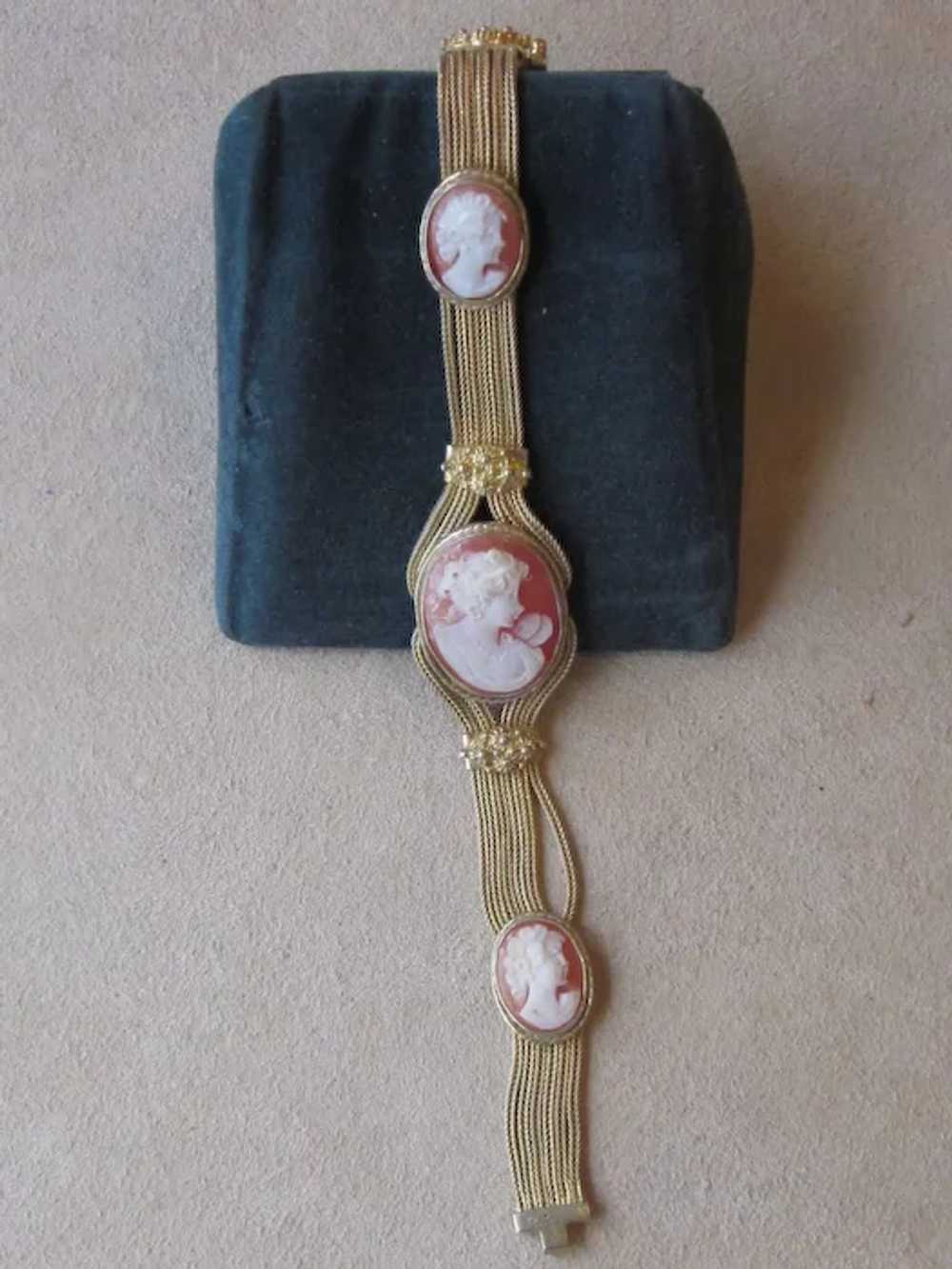 Magnificent Cameo Sterling Bracelet - image 5