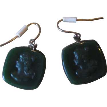 Victorian Intaglio Wire earrings - image 1