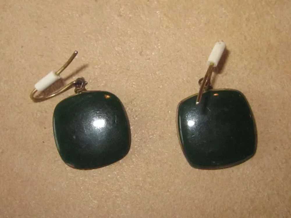 Victorian Intaglio Wire earrings - image 3