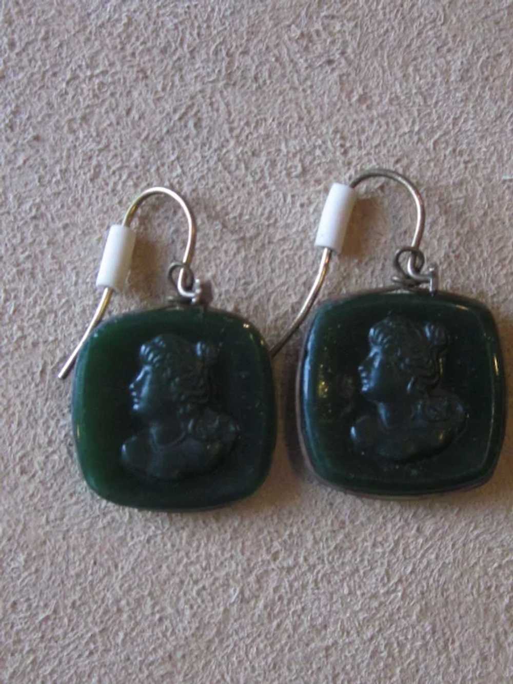 Victorian Intaglio Wire earrings - image 6