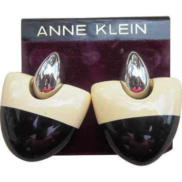 Anne Klein Vintage Couture Pierced Earrings