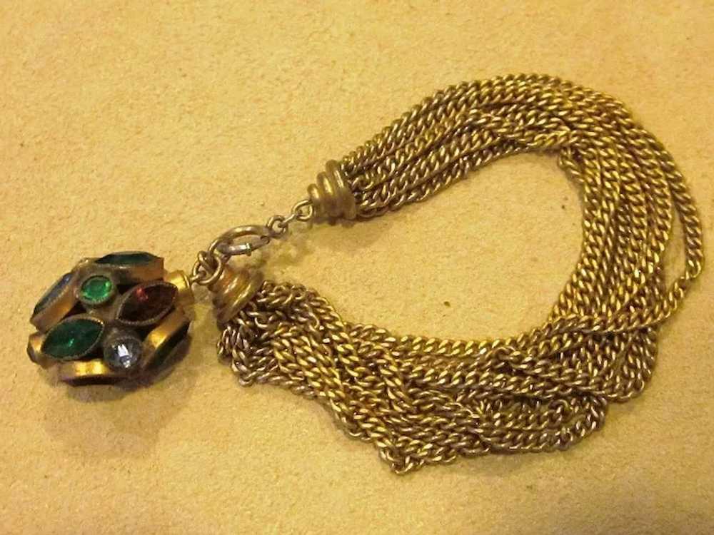 Stunning European Bracelet with Unique Vintage Fob - image 4