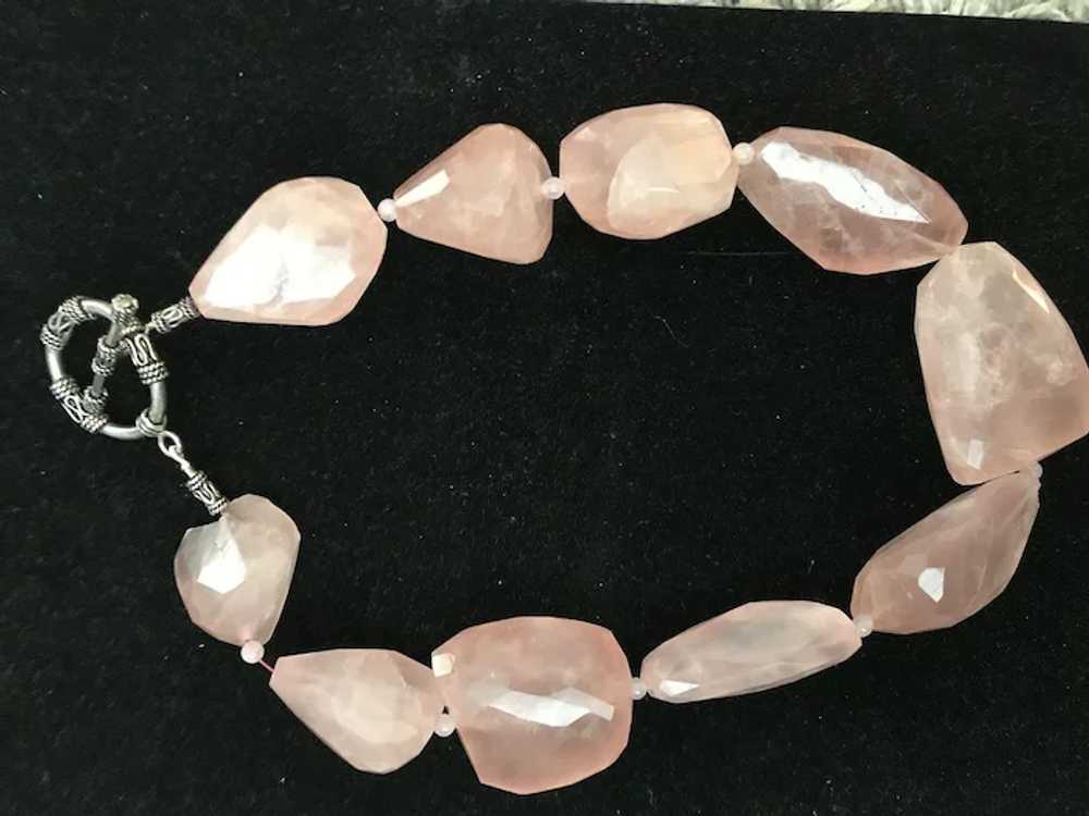 300 Grams Pink Quartz Amazing Quality Necklace - image 3