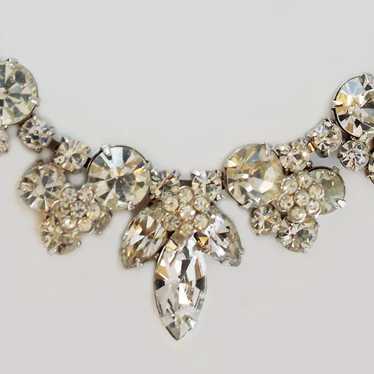 Weiss Dimensional Diamante 17 Inch Necklace c1950 - image 1