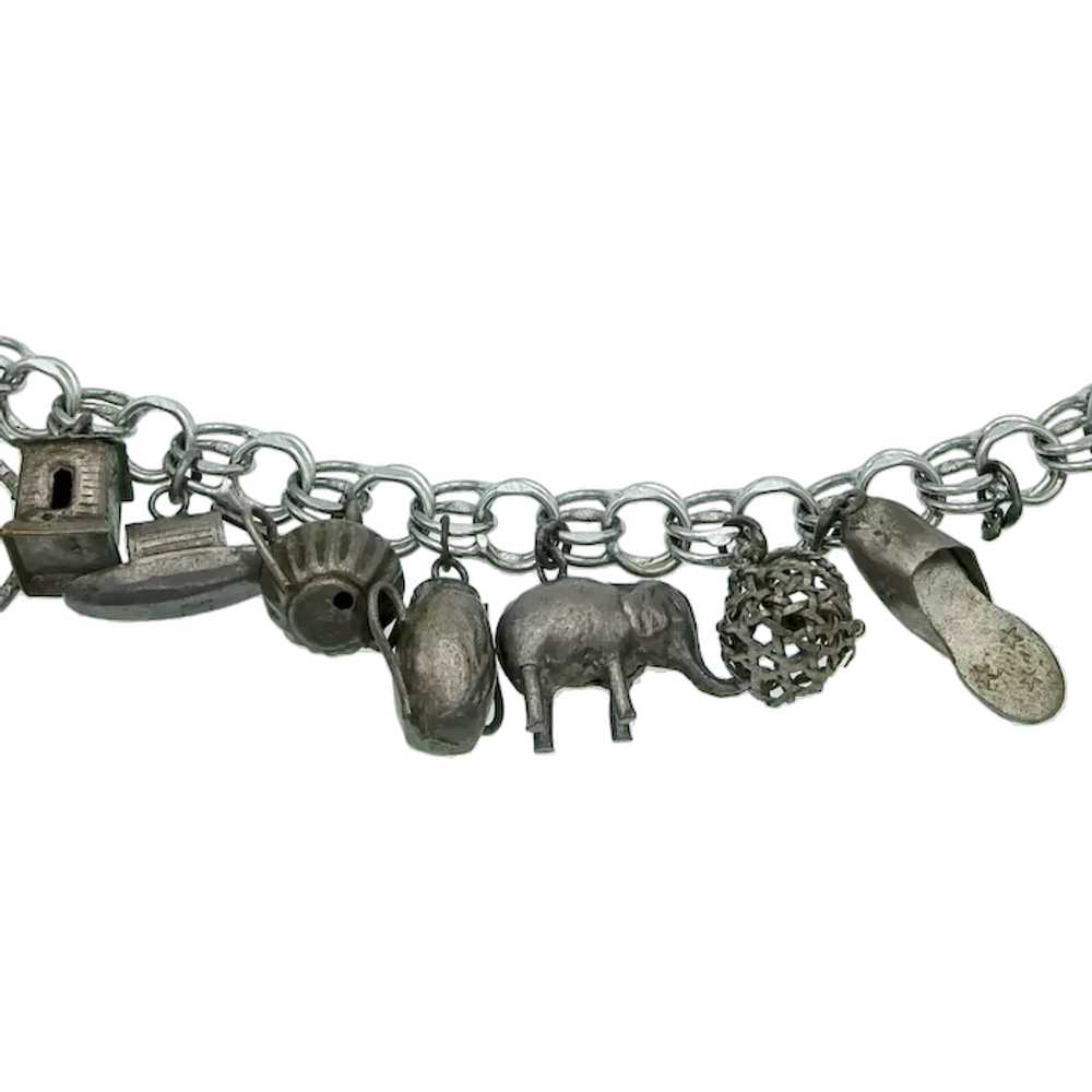 Vintage Sterling Silver Asian Theme Charm Bracelet - image 3