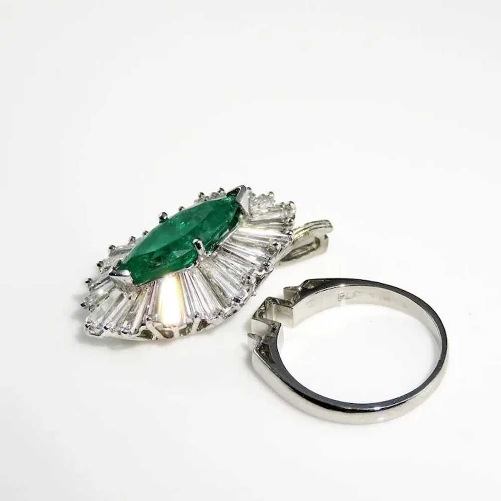 Emerald Engagement Ring Marquise Engagement Ring … - image 6