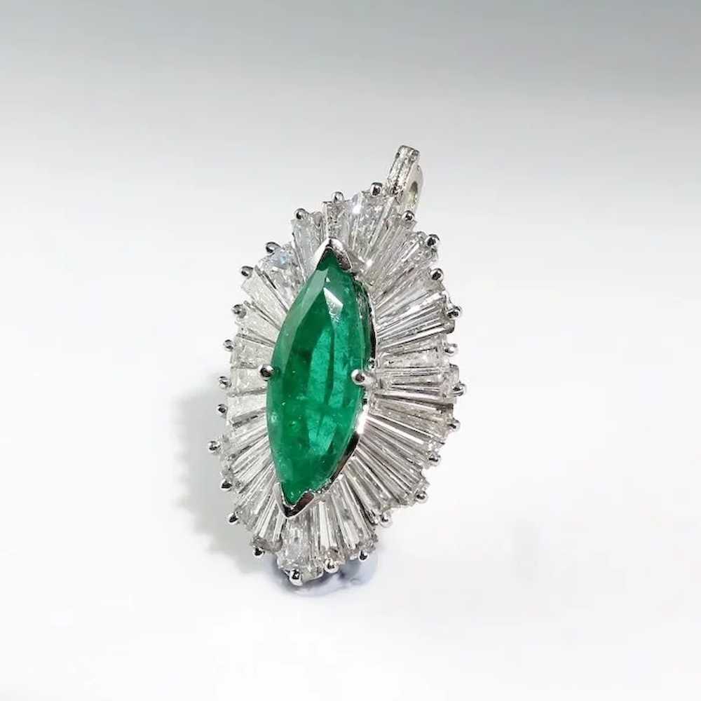 Emerald Engagement Ring Marquise Engagement Ring … - image 7