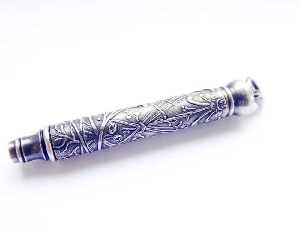 Fine Antique Heavy French Silver Propelling Penci… - image 5