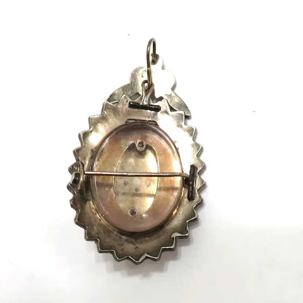 Victorian Bohemian Garnet Locket/Pendant/Brooch - image 3