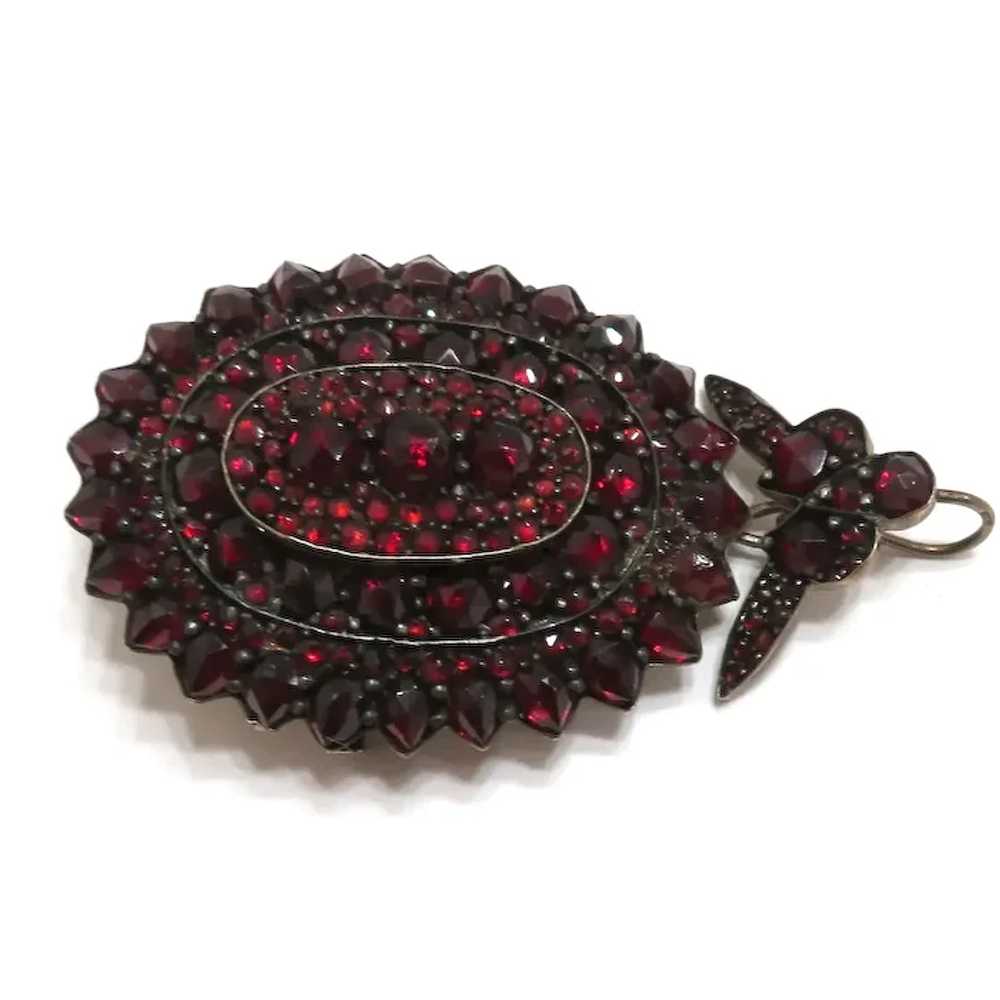 Victorian Bohemian Garnet Locket/Pendant/Brooch - image 6