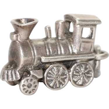 Vintage Sterling Silver Train Charm