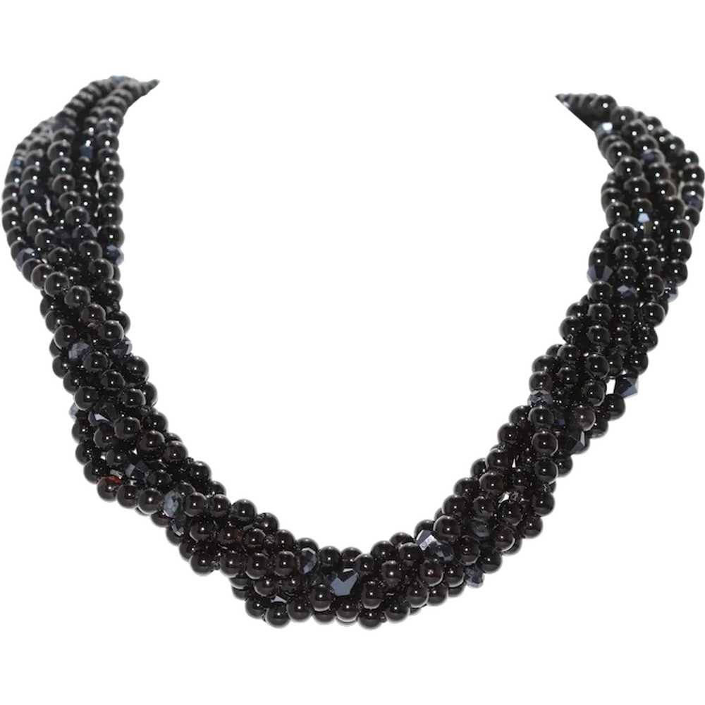 Vintage Black Onyx Necklace - image 1