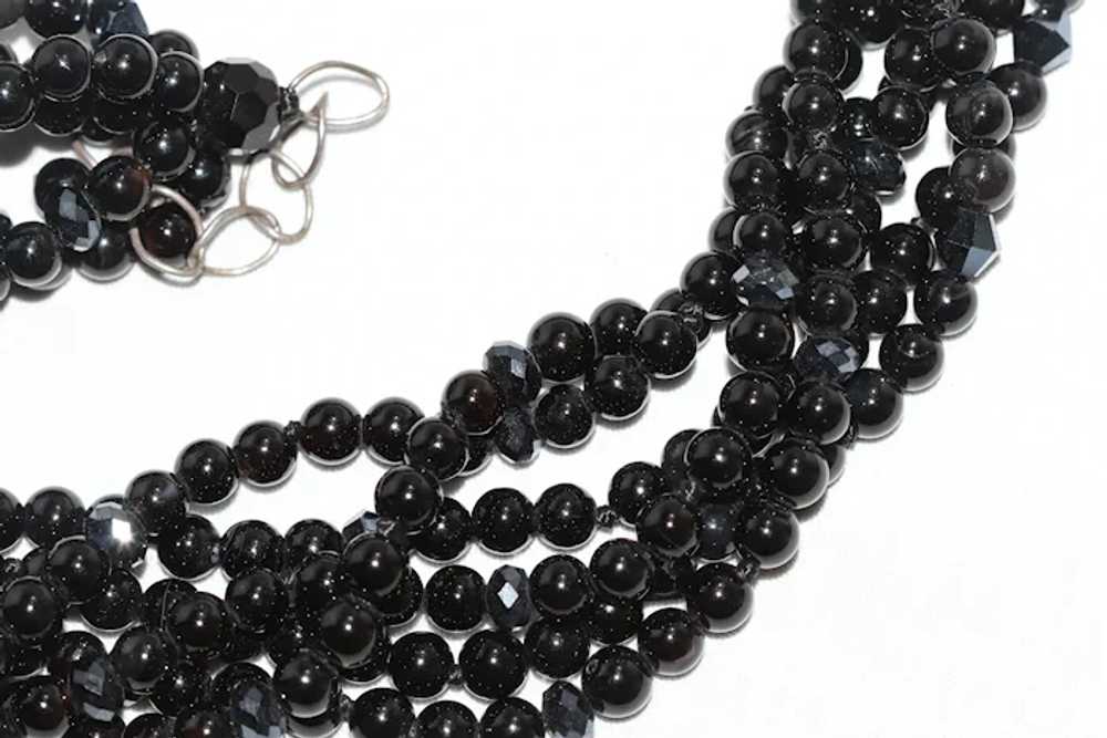 Vintage Black Onyx Necklace - image 4