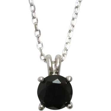 Stunning Sterling Silver Black Onyx Necklace