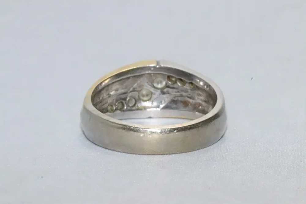 14 KT Two Tone Gold .25 CT Diamond Ring - image 3