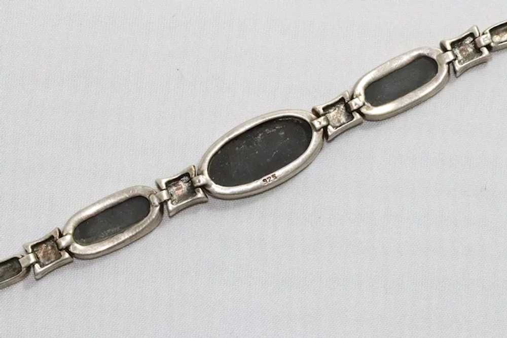 Stunning Sterling Silver Black Onyx Bracelet - image 5