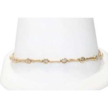 14KT Yellow Gold .45CT Diamond Link Bracelet