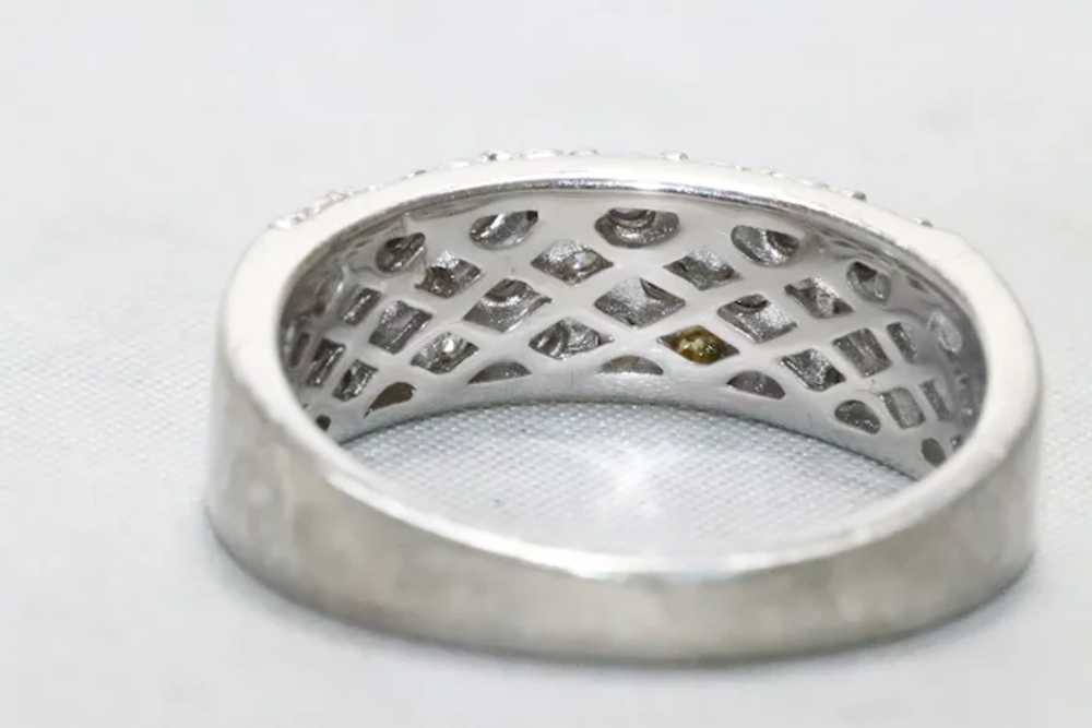 Vintage Sterling Silver .25 CT Diamond Ring - image 3