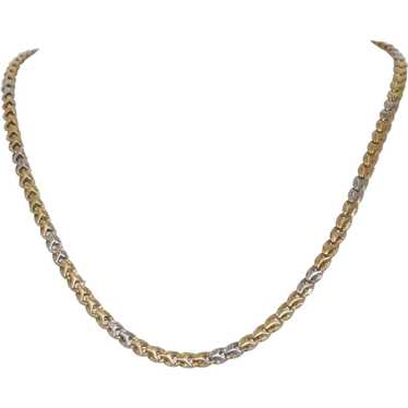 18K Two Toned Gold Entwined Karisma Chain