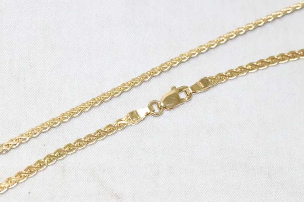 Vintage 14K Two Toned Gold 1CT Diamond Heart Neck… - image 3