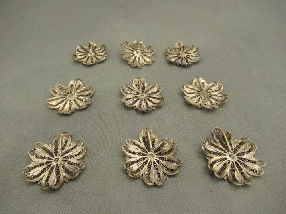 Vintage Cannetille Textile Medallions - image 4