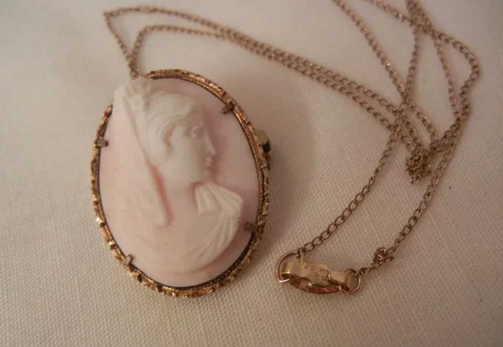 Gorgeous rare Victorian sterling Shell cameo prof… - image 5