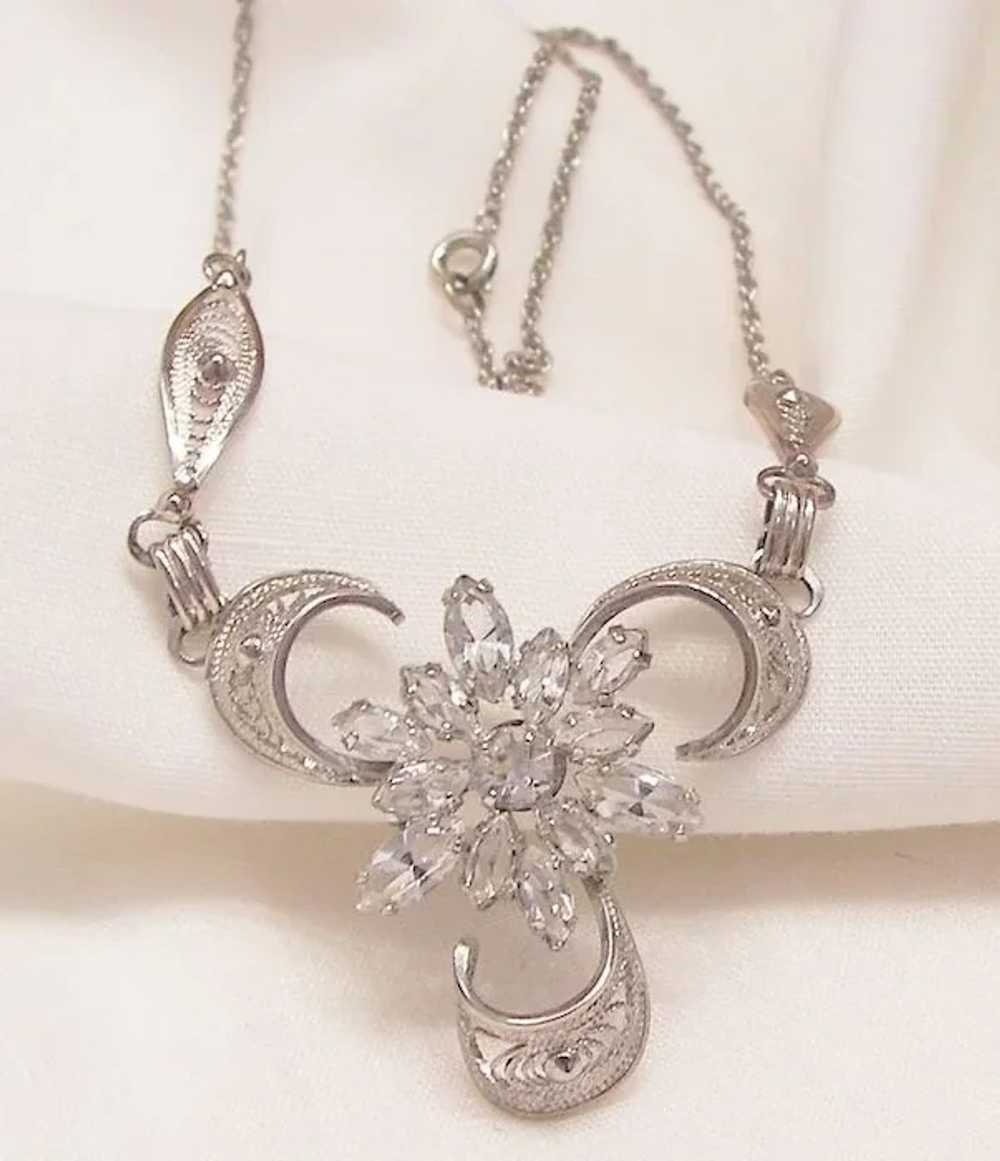 Gorgeous Circa 40’s Jour crystal rhinestone Am Le… - image 2