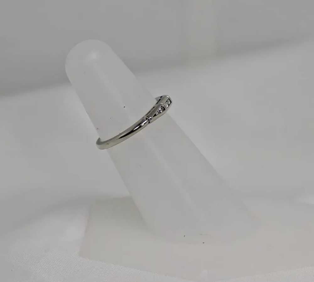Classic Vintage Diamond Engagement Ring Size 5 3/4 - image 3