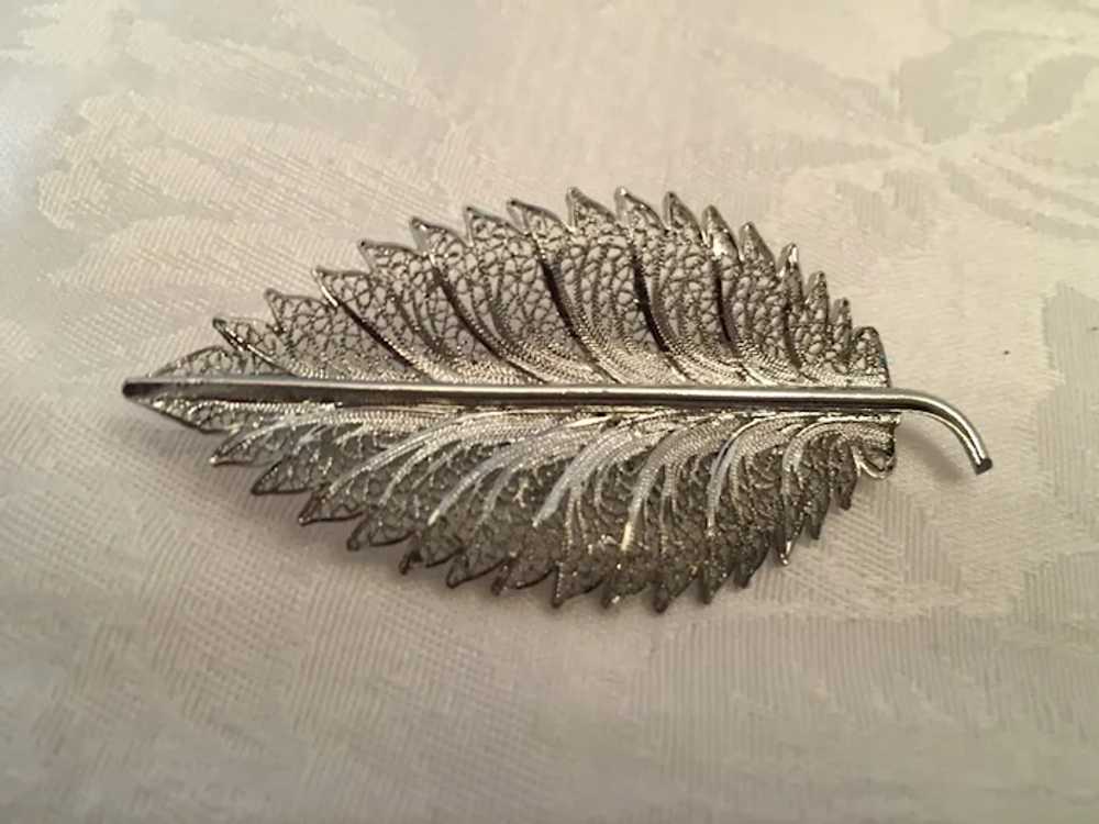 Circa 1950s-60s 'Woodward's' Sterling Silver Leaf… - image 4