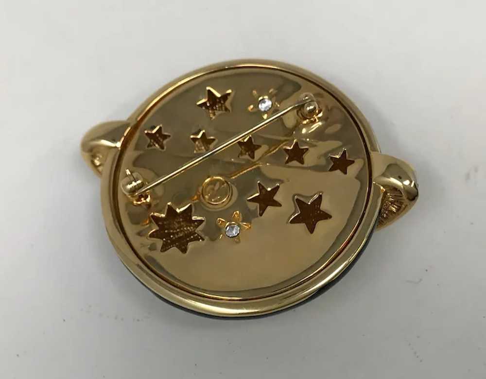 Vintage Swarovski Moon & Stars Brooch - image 4