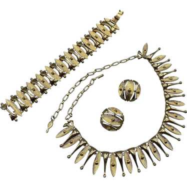 Sarah Coventry Egyptian Temptress Set Necklace Br… - image 1